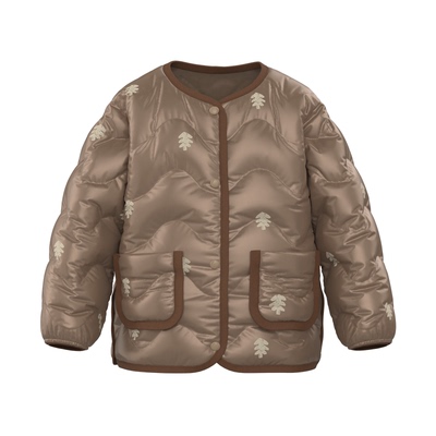 papa爬爬冬季羽绒服防水印花保暖