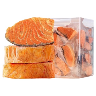 宠物猫咪三文鱼冻干零食营养狗狗训练奖励磨牙猫粮伴侣原切鱼肉干