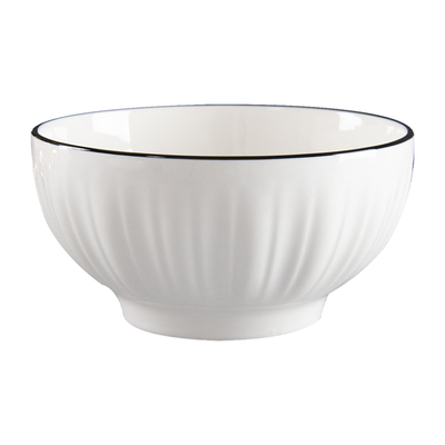 陶瓷白色汤碗家用高颜值米饭碗