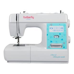 蝴蝶牌JH7523A电动缝纫机 家用小型全自动多功能台式锁边吃厚衣车