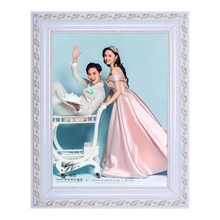 实木相框挂墙欧式婚纱照创意画框结婚照20 24 30 36寸油画框定做