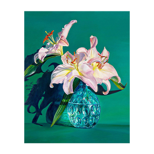 数字油画diy填色画光影绿植手绘手工减压油彩画高级感填充装饰画