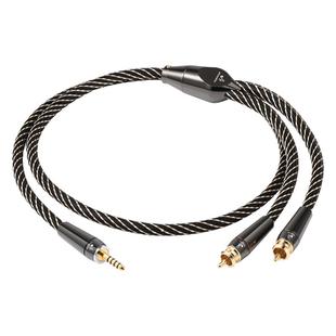 佳耐美4.4转双莲花一分二音频线pha2a wm1a 1z zx300a平衡RCA线