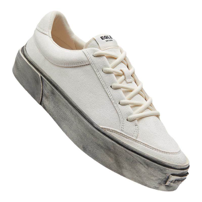 EQLZ义阔官方FAULT做旧板鞋秋冬女款休闲鞋35码小白鞋子无中生有