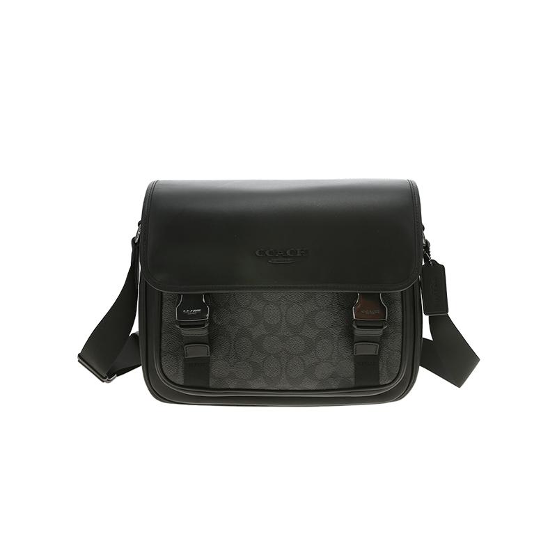 【自营】COACH/蔻驰品牌徽标可调节肩带男士单肩斜挎包CT716