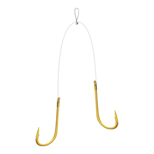 丝威短子线灵升级版双钩25cm同钩型双钩号各10付金袖海夕柔软抗卷