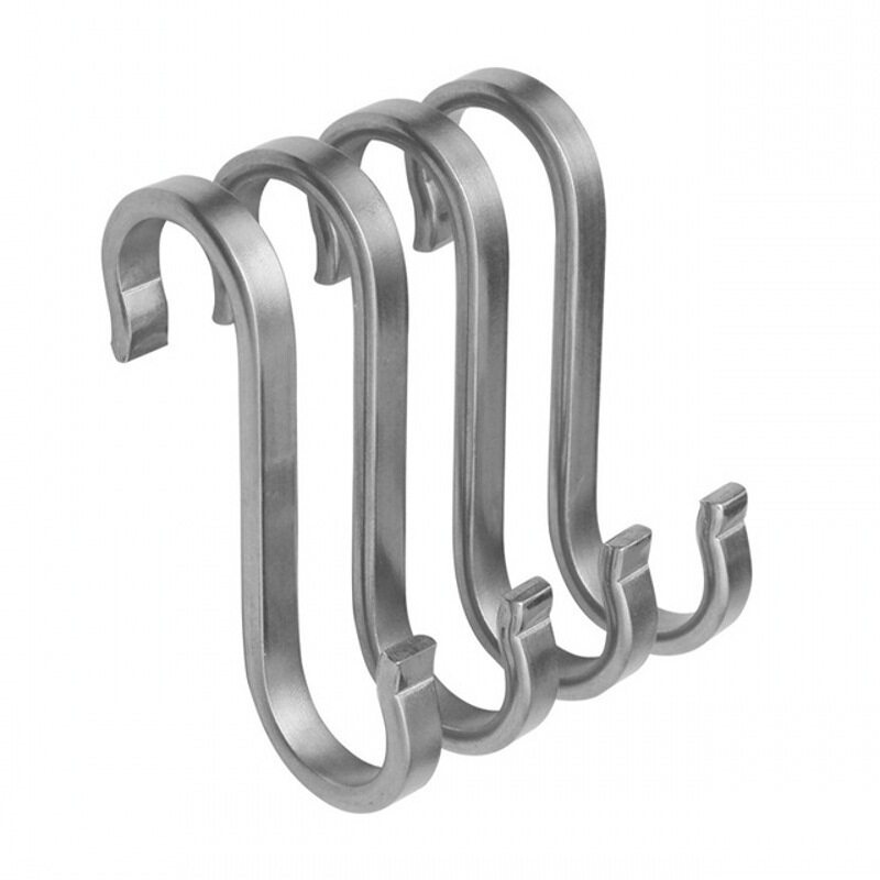 加粗不锈钢s型挂钩s勾厨房挂衣架s钩免钉大中小挂腊肉S钩子服装店
