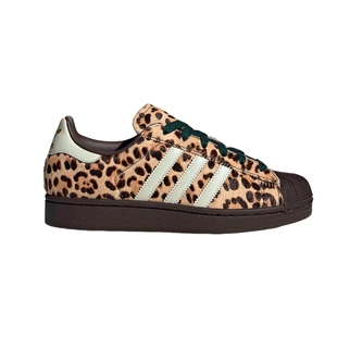 adidas阿迪达斯三叶草2026春女经典豹纹贝壳头板鞋运动鞋 KI4203