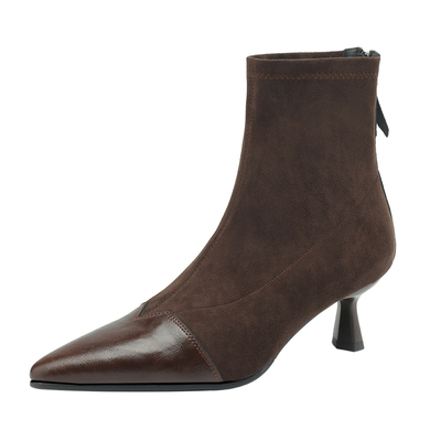 达芙妮气质细高跟短靴