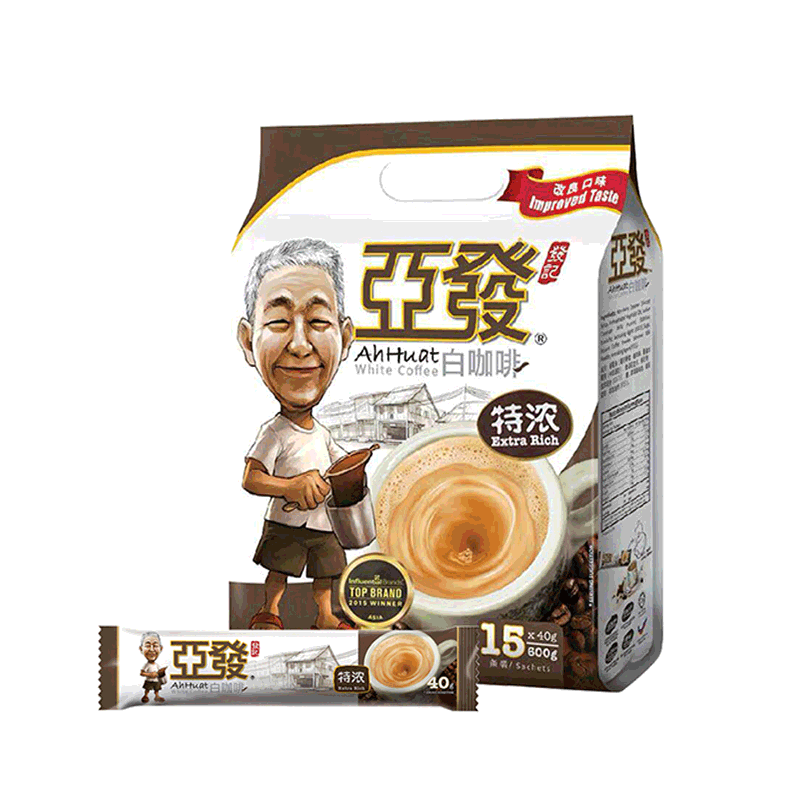 亚发经典白咖啡进口原味咖啡粉