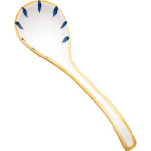 陶瓷小汤勺家用粥勺稀饭勺商用调羹汤匙螺蛳粉嗦粉勺深口日式勺子