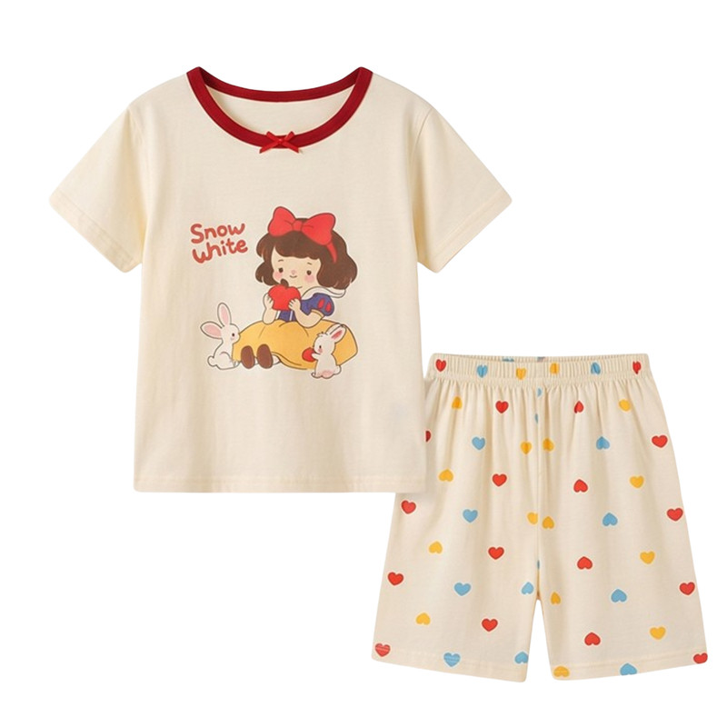 儿童睡衣夏薄款莫代尔家居服套装