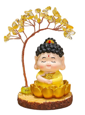 本命年生肖守护神水晶树摆件