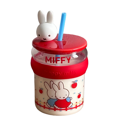 萌趣miffy米菲兔玻璃杯开学礼物