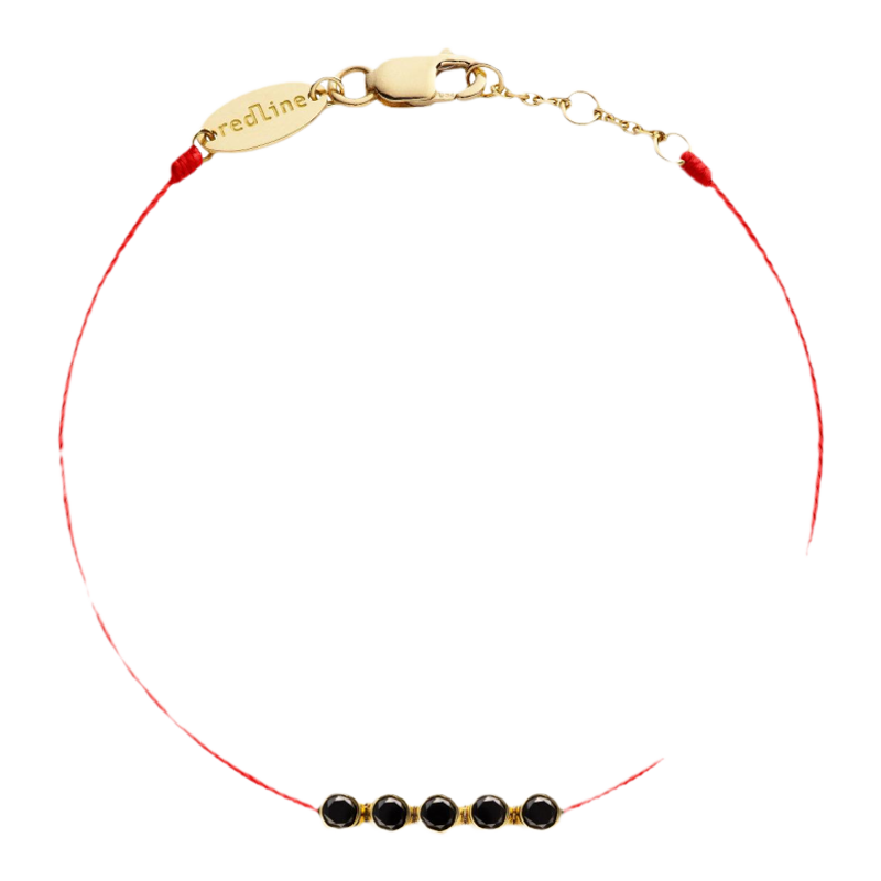Redline/红绳女士饰品 River 5 So Kcolor 精美黄金0,058克拉手链
