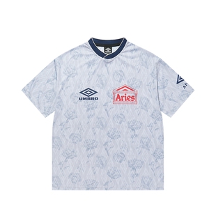 【姜思达同款】umbro茵宝 X Aries 联名V领复古球衣新款短袖T恤男