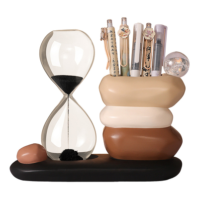 时来运转笔筒摆件轻奢高档