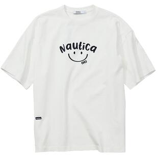 【官方正品】nautica白帆 日系中性笑脸治愈短袖圆领T恤潮TW5101