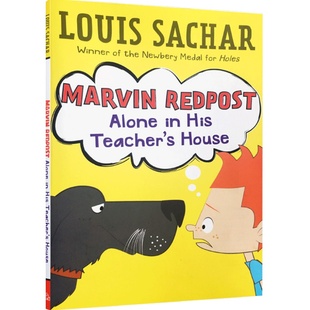原版进口书麻烦精马文Marvin Redpost: Alone in his Teacher·s House英文绘本