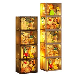 娃娃收纳桶毛绒玩具公仔收纳神器玩偶儿童筒大容量装娃娃的透明桶