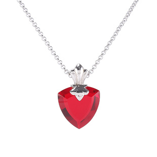 影茶Fate动漫周边远坂凛红色恶魔项链吊坠925银铜FgoStayNight