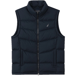 NAUTICA/诺帝卡男装24秋冬新品防轻泼水肌理感保暖羽绒马甲JO4321