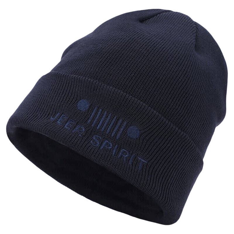 JEEP SPIRIT吉普帽子毛线帽防风护耳保暖棉帽秋冬针织帽闲防寒帽