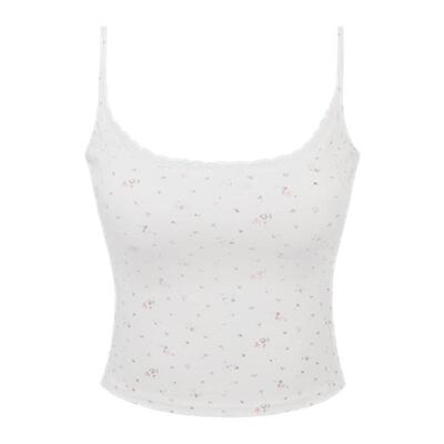 碎花吊带长袖开衫长短半裙女套装