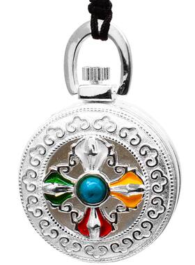 S925纯银楞严经本命年护身吊坠