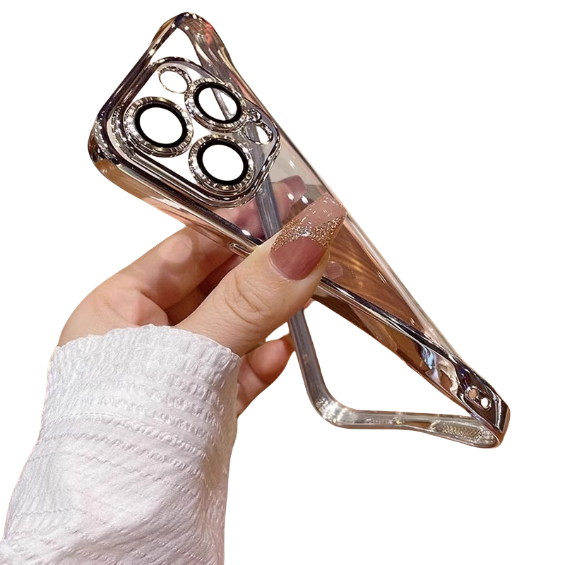 适用iphone16promax手机壳17Pro透明超薄15全包防摔苹果14PM硅胶软壳保护套13por女款男带镜头膜防