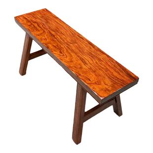 胡桃木条凳中式茶桌凳红木长条凳原木练功凳奥坎实木板凳换鞋凳子