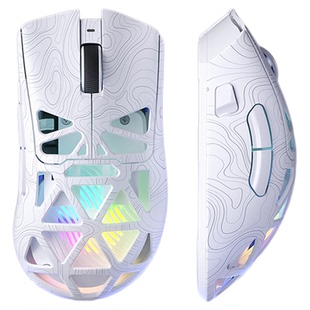 狼蛛SC620有线鼠标电竞游戏办公电脑笔记本无线三模RGB镂空轻量化