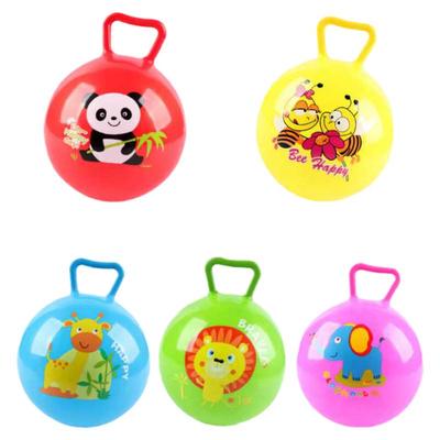 大号手柄球充气家用儿童跳跳球幼儿园感统训练玩具礼品网红摆地摊