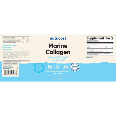 现货美国nutricost Marine Collagen Powder海洋胶原蛋白粉227克