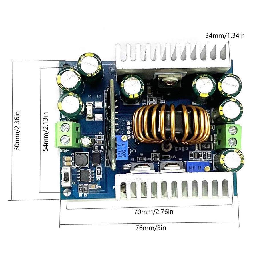 DC-DC大功率降压电源模块高压12-95V转1.5-90V可调恒压恒流500W