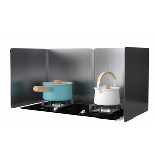 不锈钢挡油板厨房炒菜防油溅挡板煤气灶耐高温加厚油烟机隔热挡板