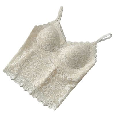 蕾丝吊带带胸垫一体可外穿2025新款法式薄款美背上衣内搭背心女夏