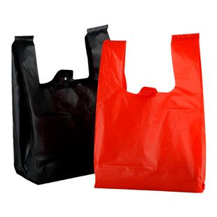 红黑色加厚装鱼袋子特厚塑料袋海鲜水产袋手提超市打包装袋批发
