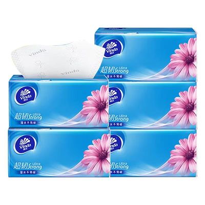 维达抽纸大包3层100抽家用实惠家庭装整箱餐巾纸卫生纸面巾纸批发