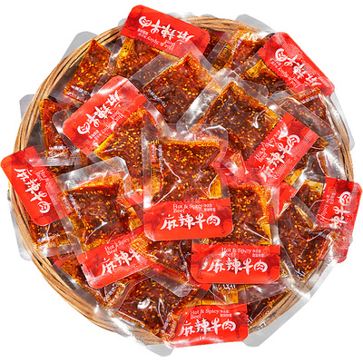 每果时光麻辣牛肉500g独立小包