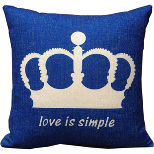 复古棉麻英伦抱枕美式床头沙发汽车办公室椅子米字旗靠垫套背靠垫