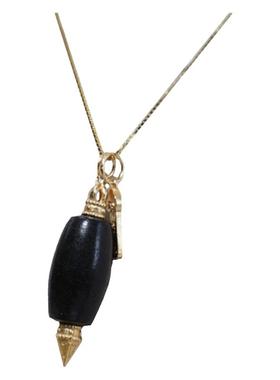 DJY女士沉香嵌银精美项链