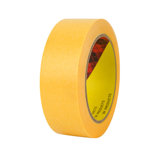 3M美纹纸胶带 3M244黄色美纹纸 高温美纹胶带 宽度任切 原装进口