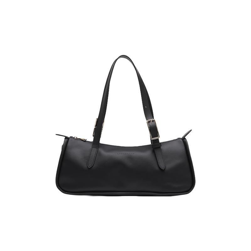 【自营】LONGCHAMP/珑骧Looong系列字母徽标女包单肩手提包腋下包