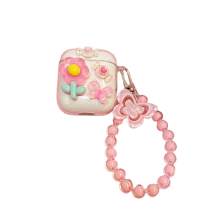 清新花朵适用漫步者zeropro保护套lollipodsplus花再n2耳机壳lolli3anc少女Minibuds软MagicAir保护壳evoair