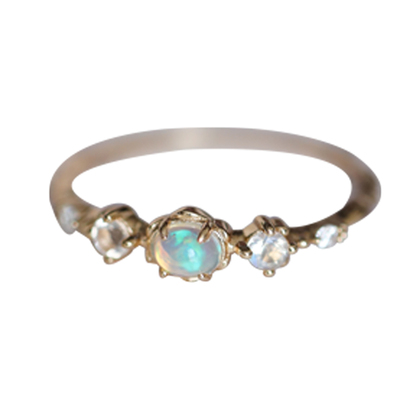 天然欧泊925女925纯银