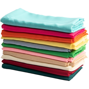 100D雪纺面料乔其纱布料内衬布纯色里料古装汉服 连衣裙内衬夏季