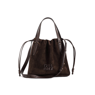 DILAKS迪莱克丝官方正品女包极简风托特包麂皮包包百搭手提斜挎包