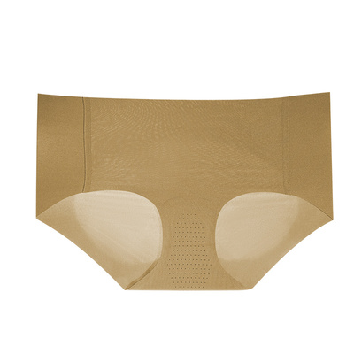 梧桐本色女性无痕包臀舒适纯棉内档中腰平角配套内裤