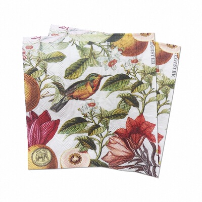 2层印花1包彩色餐巾纸